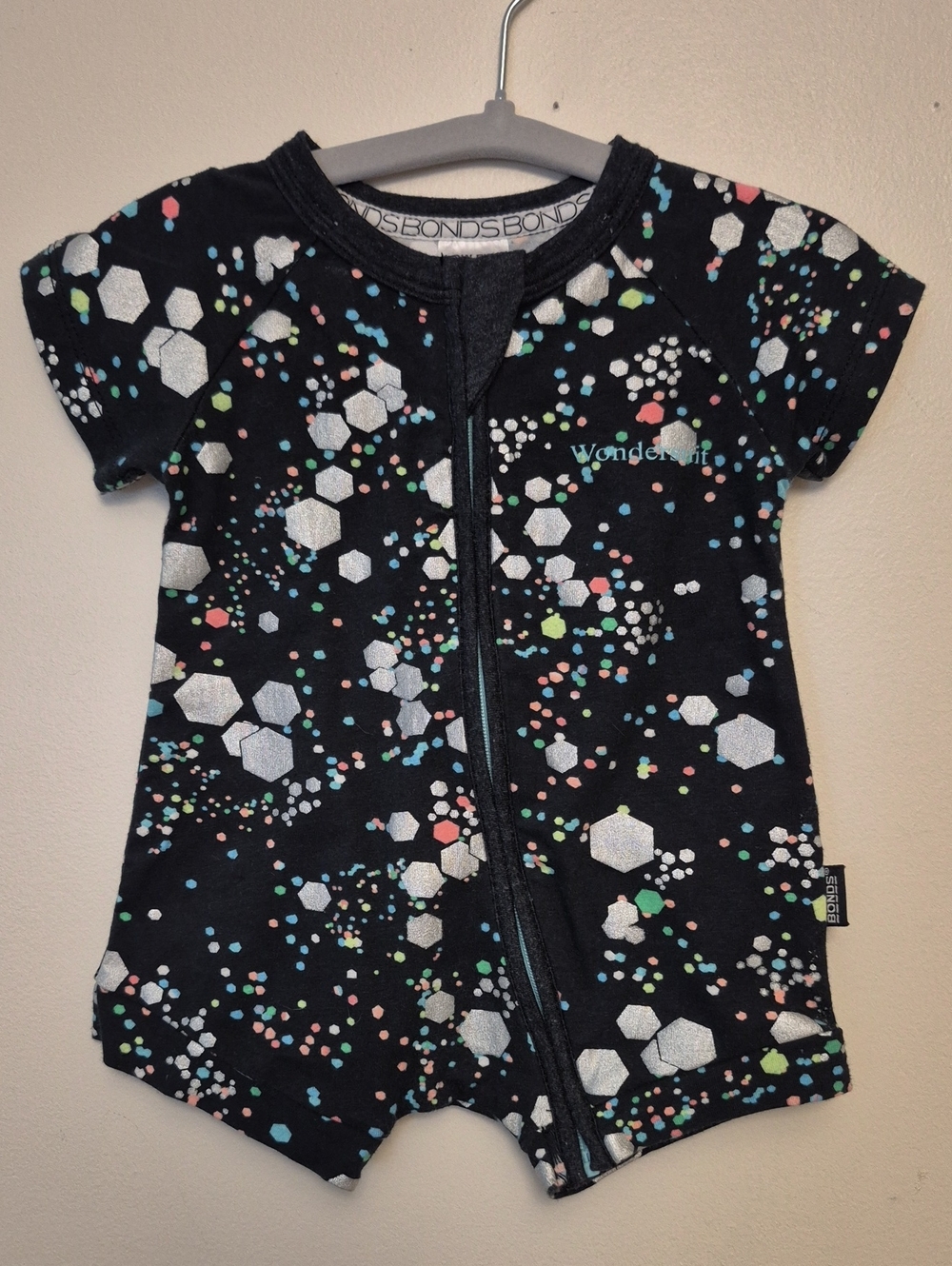 0-3mth - Confetti Bonds Zip Romper